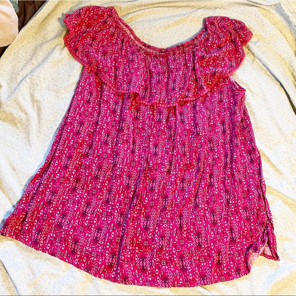 Faded Glory Off The Shoulder Ruffle Top